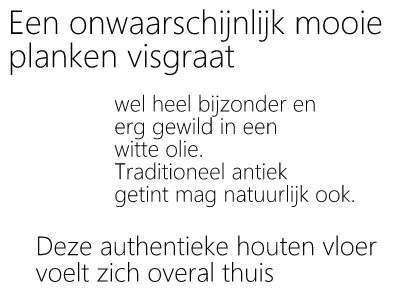 houten parket vloer. De Vloerderij